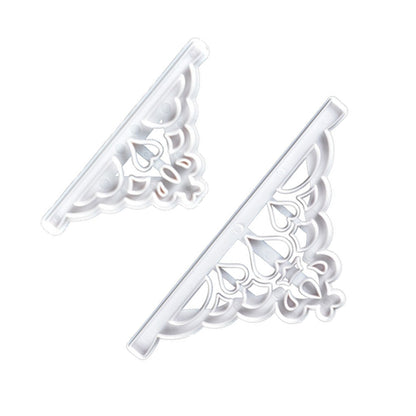 2 Pcs Crown Cutters Set Princess Crown Mold Tiara Cutter Cake Decorating Mold for DIY Birthday Party Dinner V1294-YM0512-3118220261211