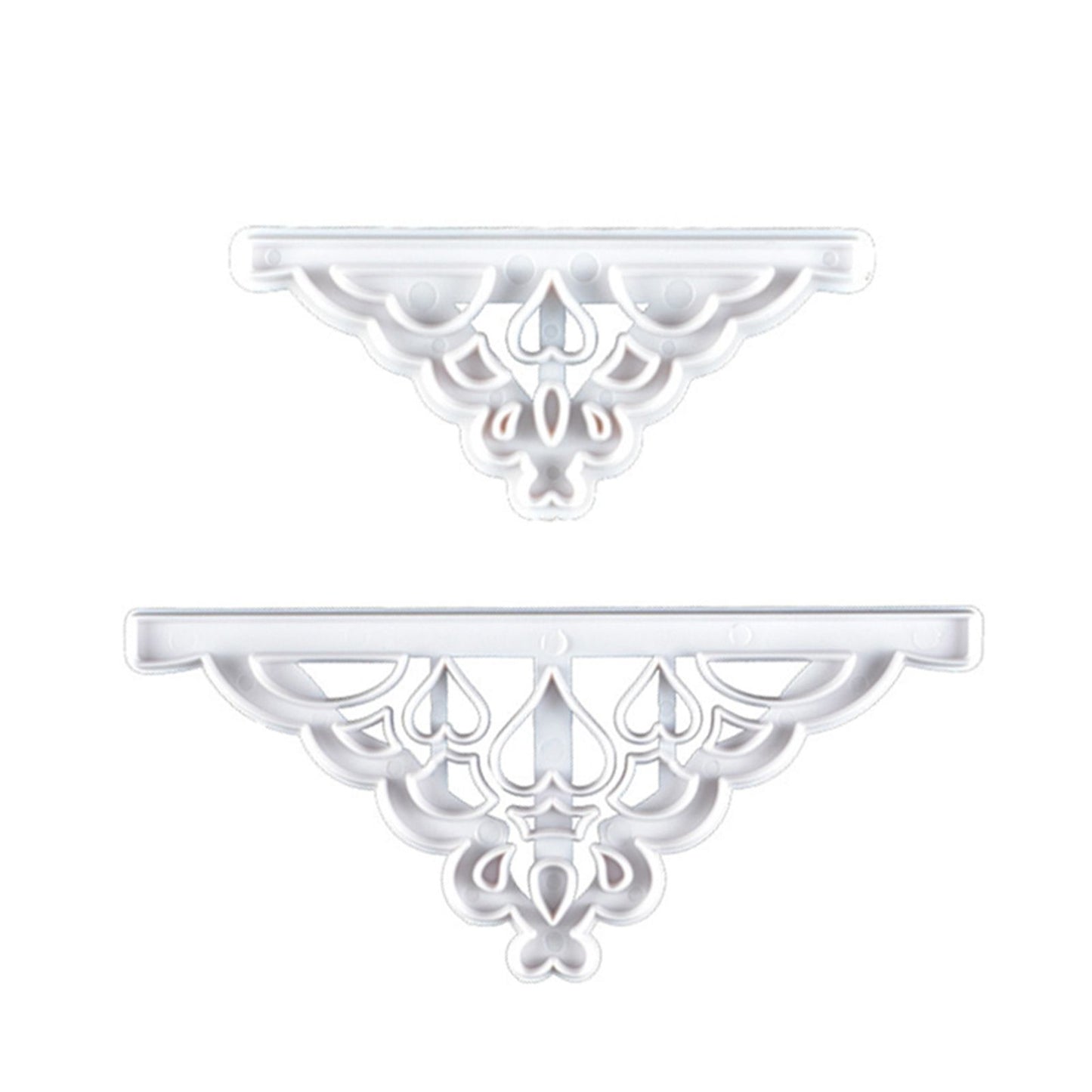 2 Pcs Crown Cutters Set Princess Crown Mold Tiara Cutter Cake Decorating Mold for DIY Birthday Party Dinner V1294-YM0512-3118220261211
