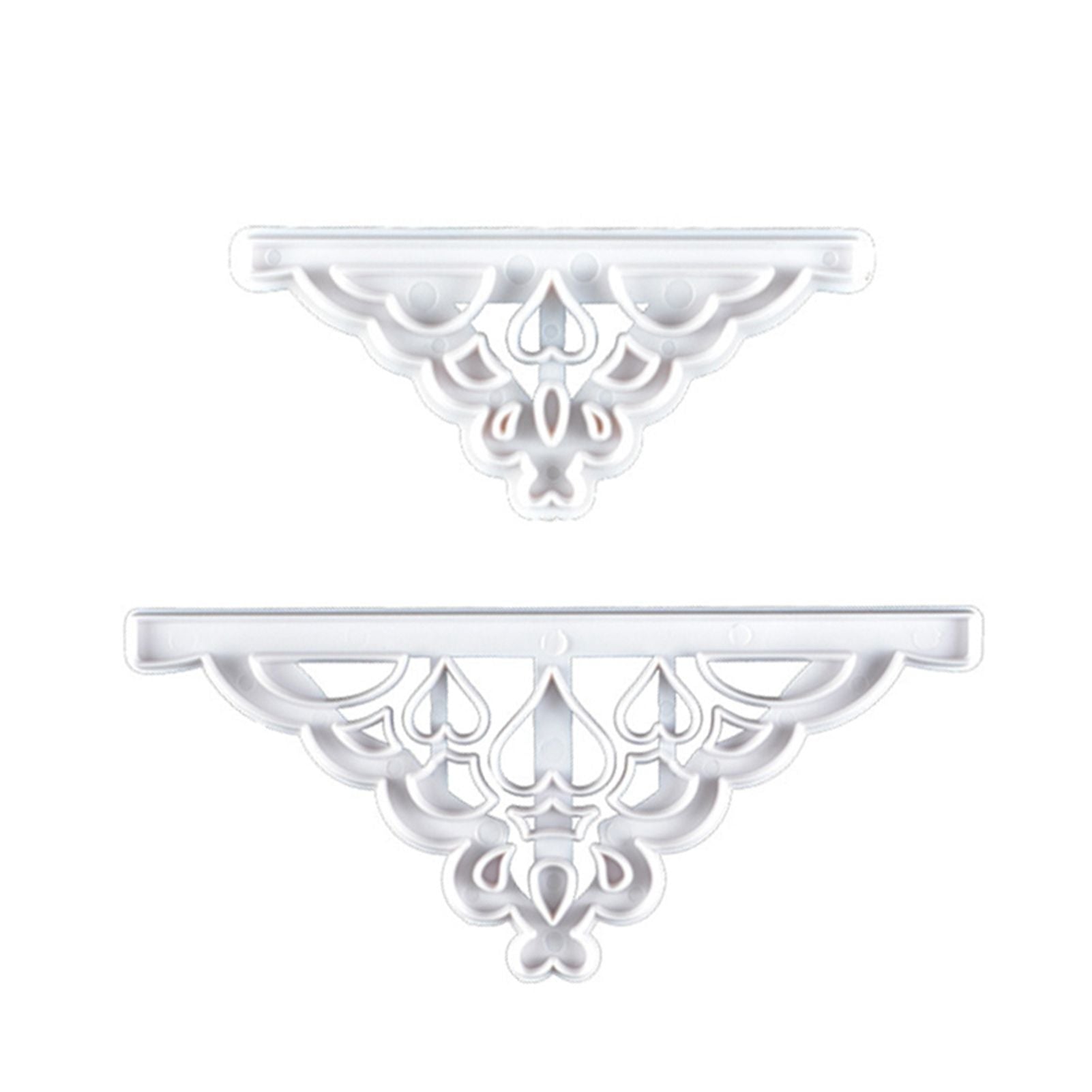 2 Pcs Crown Cutters Set Princess Crown Mold Tiara Cutter Cake Decorating Mold for DIY Birthday Party Dinner V1294-YM0512-3118220261211