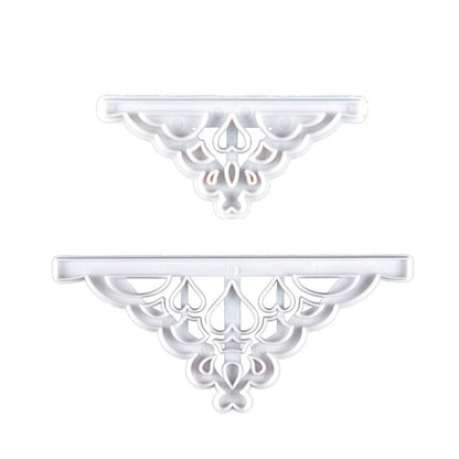 2 Pcs Crown Cutters Set Princess Crown Mold Tiara Cutter Cake Decorating Mold for DIY Birthday Party Dinner V1294-YM0512-3118220261211