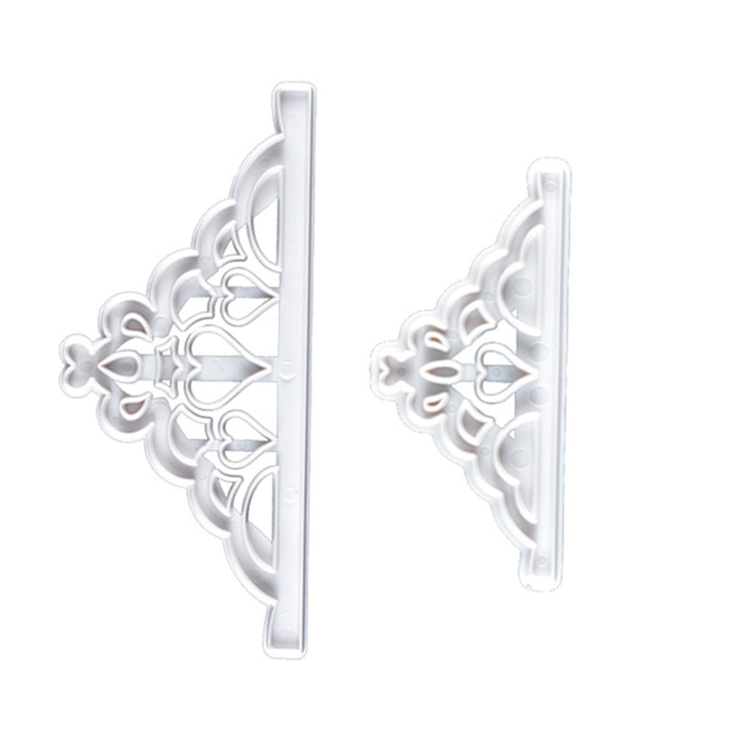 2 Pcs Crown Cutters Set Princess Crown Mold Tiara Cutter Cake Decorating Mold for DIY Birthday Party Dinner V1294-YM0512-3118220261211