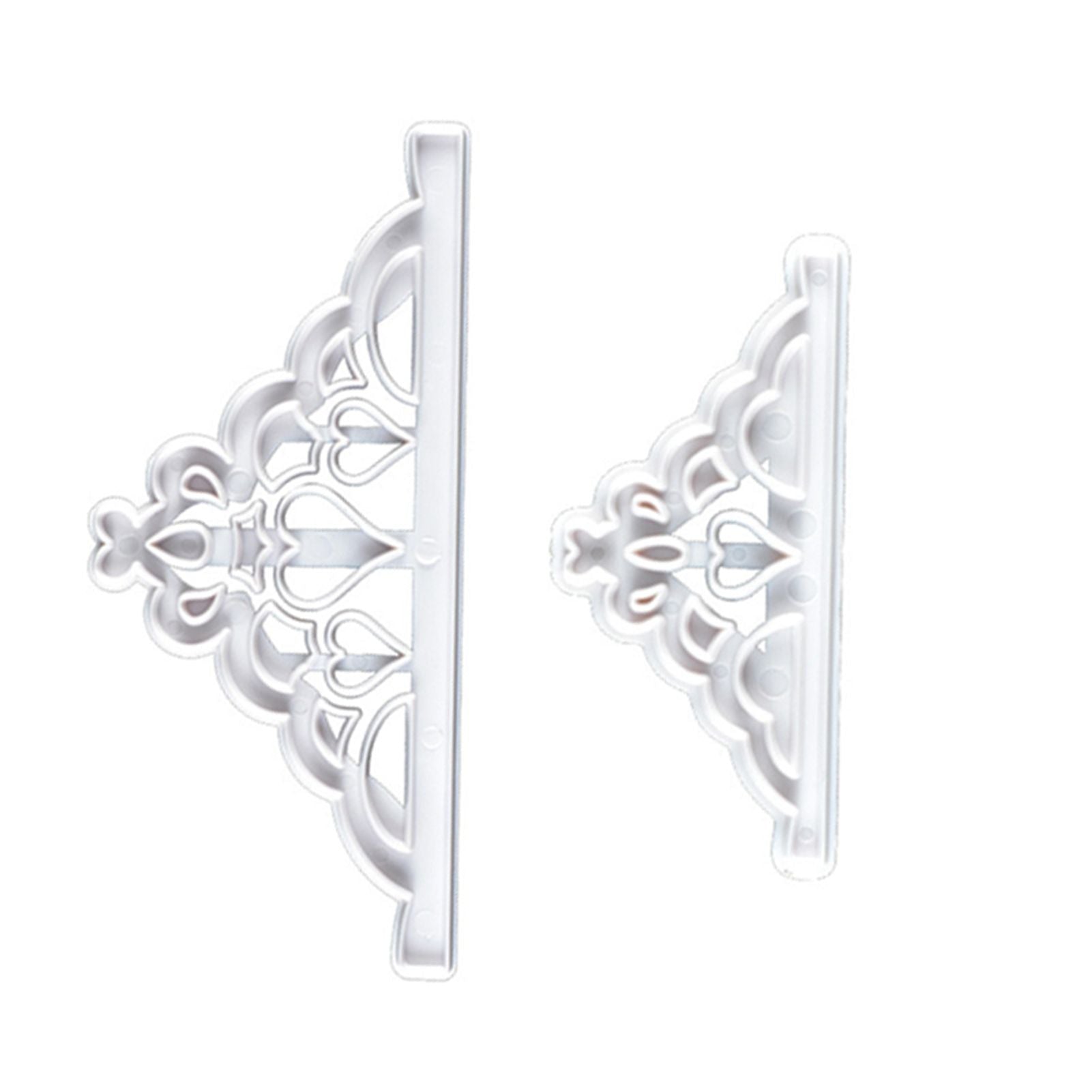 2 Pcs Crown Cutters Set Princess Crown Mold Tiara Cutter Cake Decorating Mold for DIY Birthday Party Dinner V1294-YM0512-3118220261211