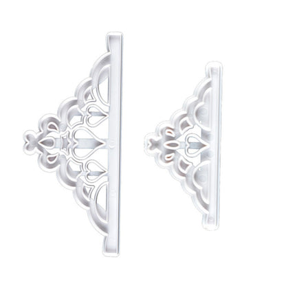 2 Pcs Crown Cutters Set Princess Crown Mold Tiara Cutter Cake Decorating Mold for DIY Birthday Party Dinner V1294-YM0512-3118220261211