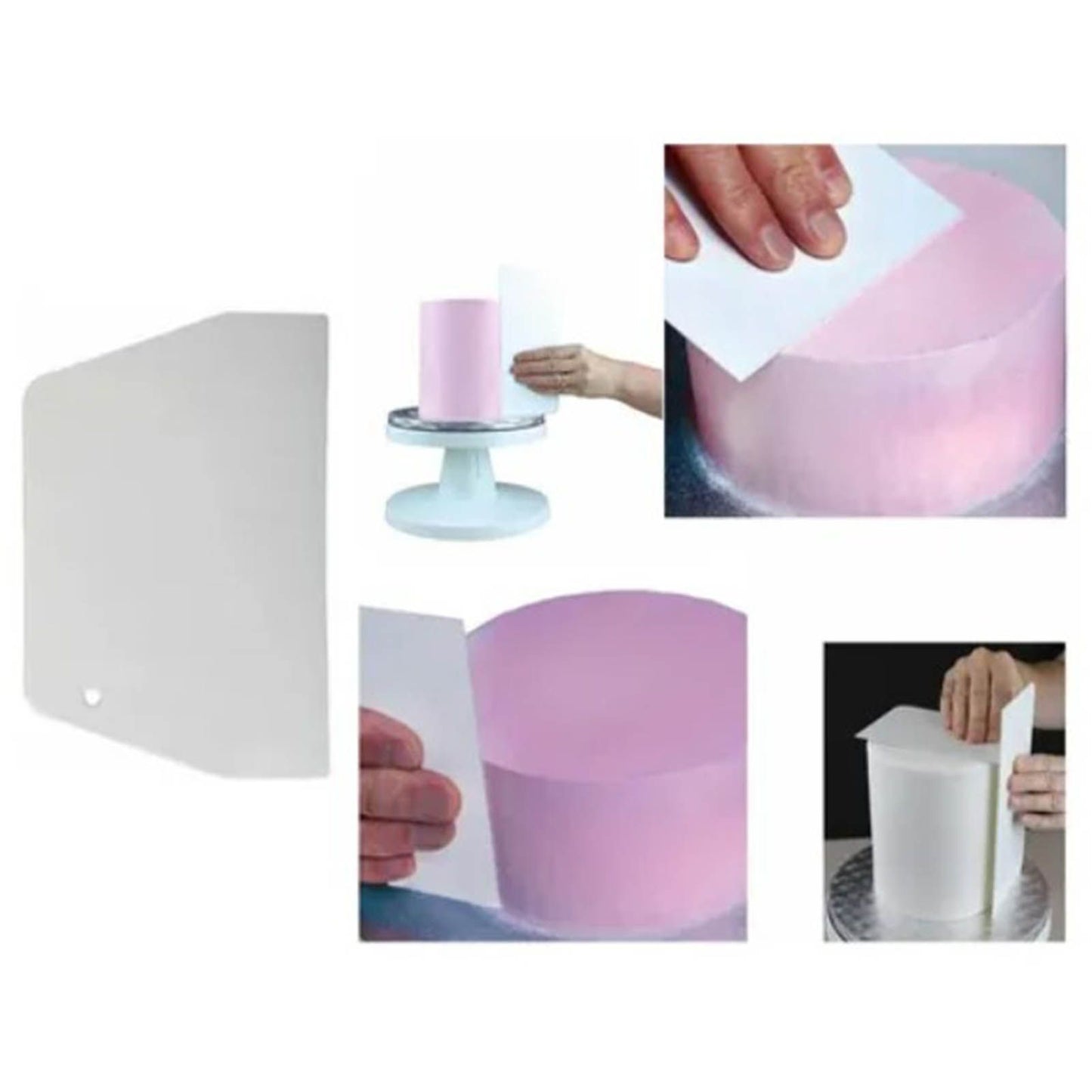 19.3x12.7cm Dough Scraper ABS Multifunction Trapezoid Large Dough Cutter Chopper for Kitchen V1294-YM0512-3118220261511
