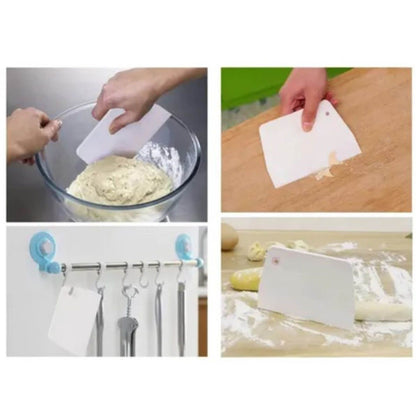 19.3x12.7cm Dough Scraper ABS Multifunction Trapezoid Large Dough Cutter Chopper for Kitchen V1294-YM0512-3118220261511