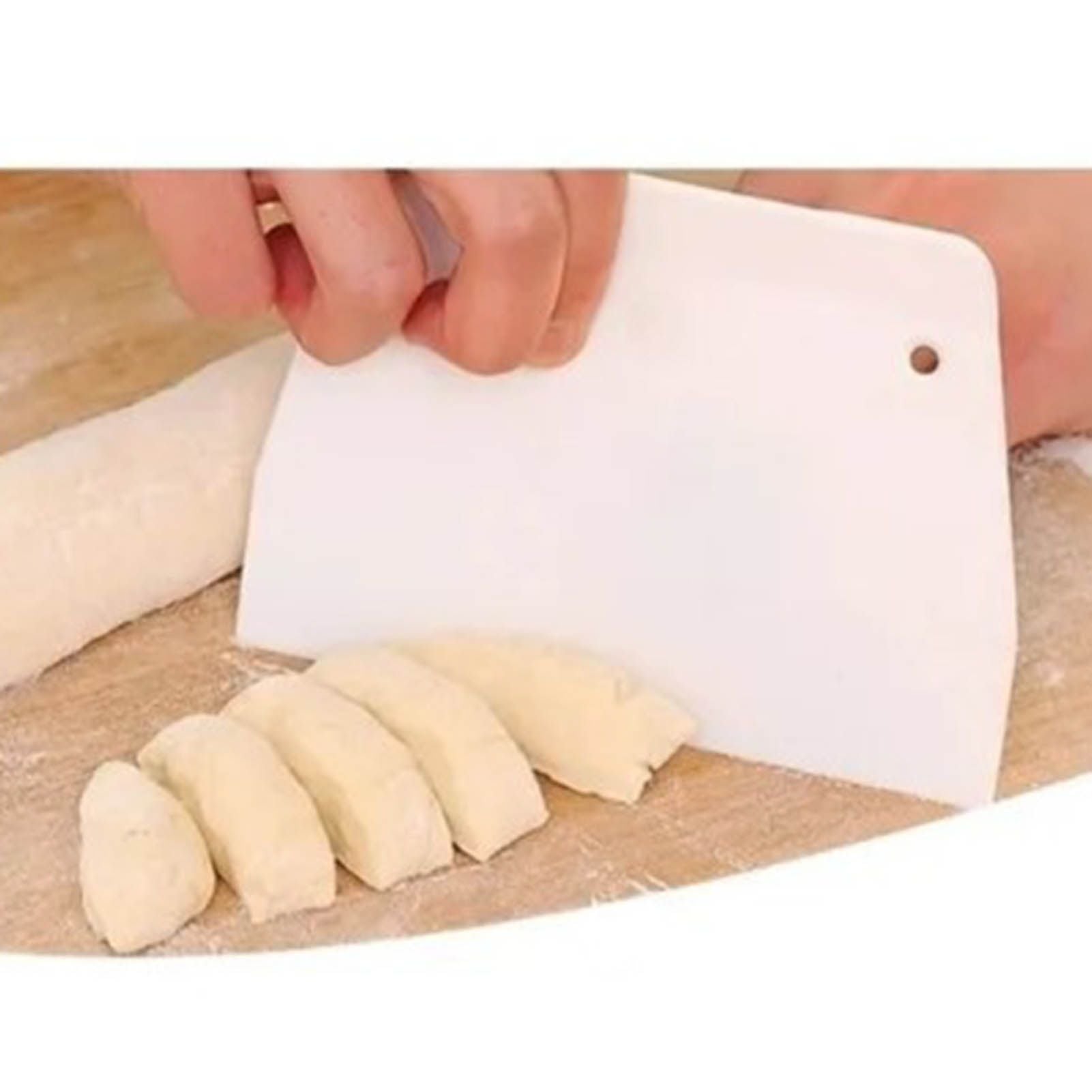 19.3x12.7cm Dough Scraper ABS Multifunction Trapezoid Large Dough Cutter Chopper for Kitchen V1294-YM0512-3118220261511