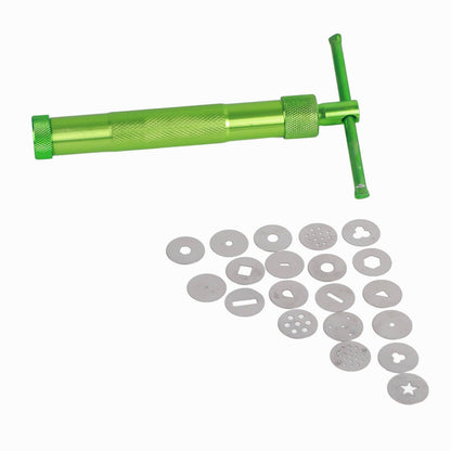 Green Clay Extruder Stainless Steel Clay Extruder Fondant Cake Sculpture Polymer Clay Tools Cake Decorating V1294-YM0512-3118220261711