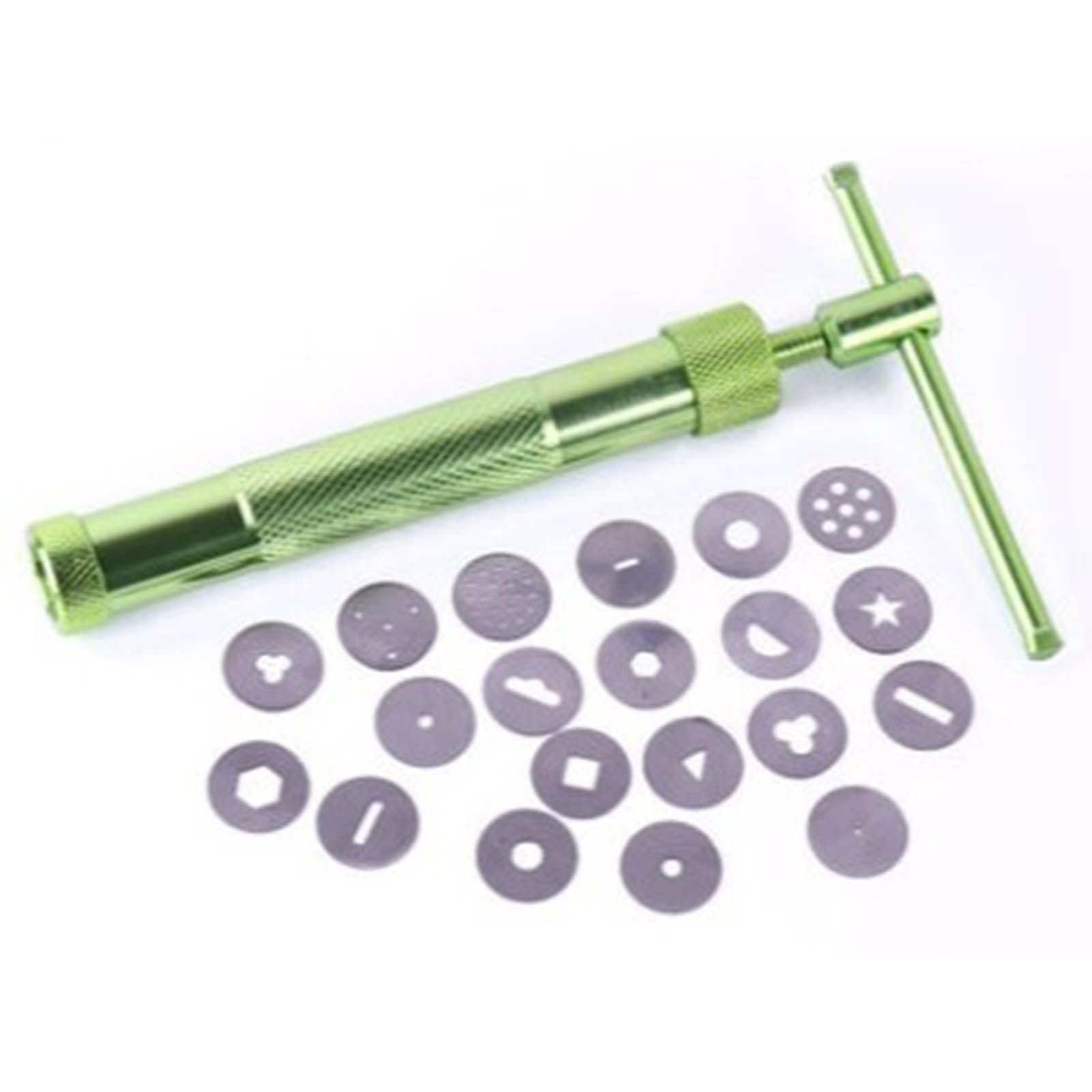 Green Clay Extruder Stainless Steel Clay Extruder Fondant Cake Sculpture Polymer Clay Tools Cake Decorating V1294-YM0512-3118220261711