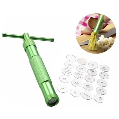 Green Clay Extruder Stainless Steel Clay Extruder Fondant Cake Sculpture Polymer Clay Tools Cake Decorating V1294-YM0512-3118220261711