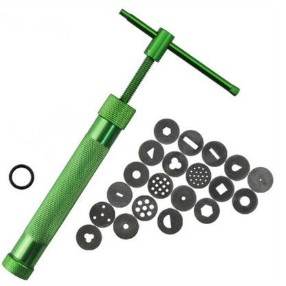 Green Clay Extruder Stainless Steel Clay Extruder Fondant Cake Sculpture Polymer Clay Tools Cake Decorating V1294-YM0512-3118220261711
