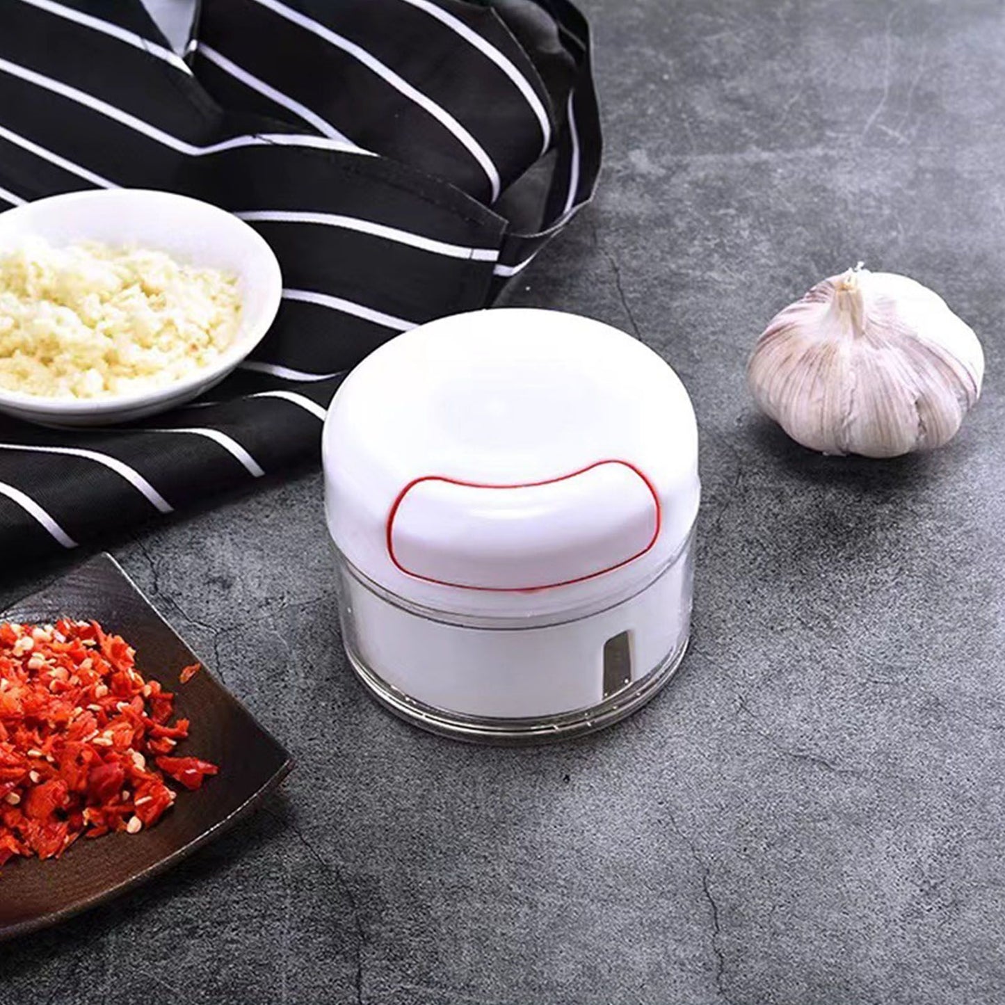 Garlic Chopper Garlic Crusher Press Stainless Steel for Cooking Tool Kitchen Gadgets Garlic Masher V1294-YM0512-3118220263611