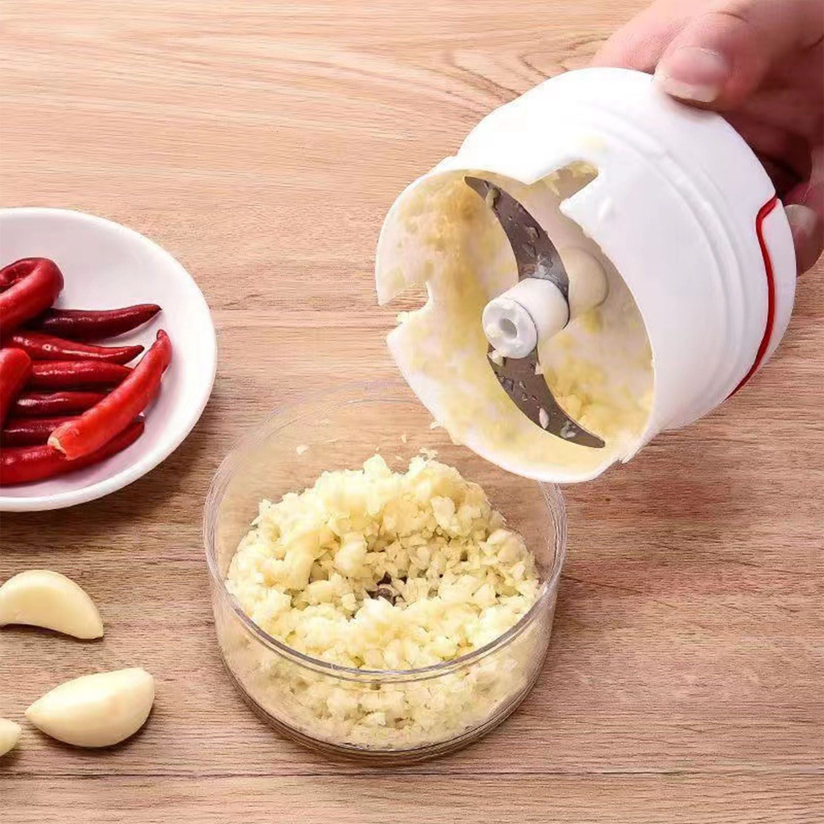 Garlic Chopper Garlic Crusher Press Stainless Steel for Cooking Tool Kitchen Gadgets Garlic Masher V1294-YM0512-3118220263611