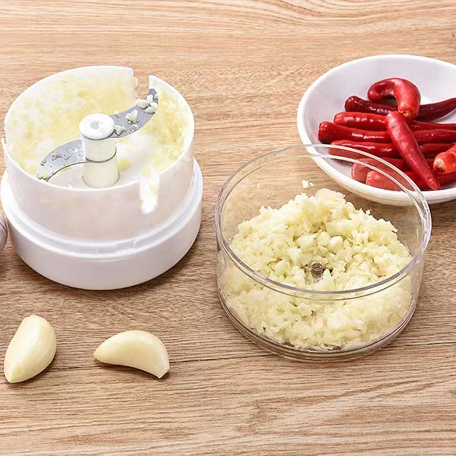 Garlic Chopper Garlic Crusher Press Stainless Steel for Cooking Tool Kitchen Gadgets Garlic Masher V1294-YM0512-3118220263611