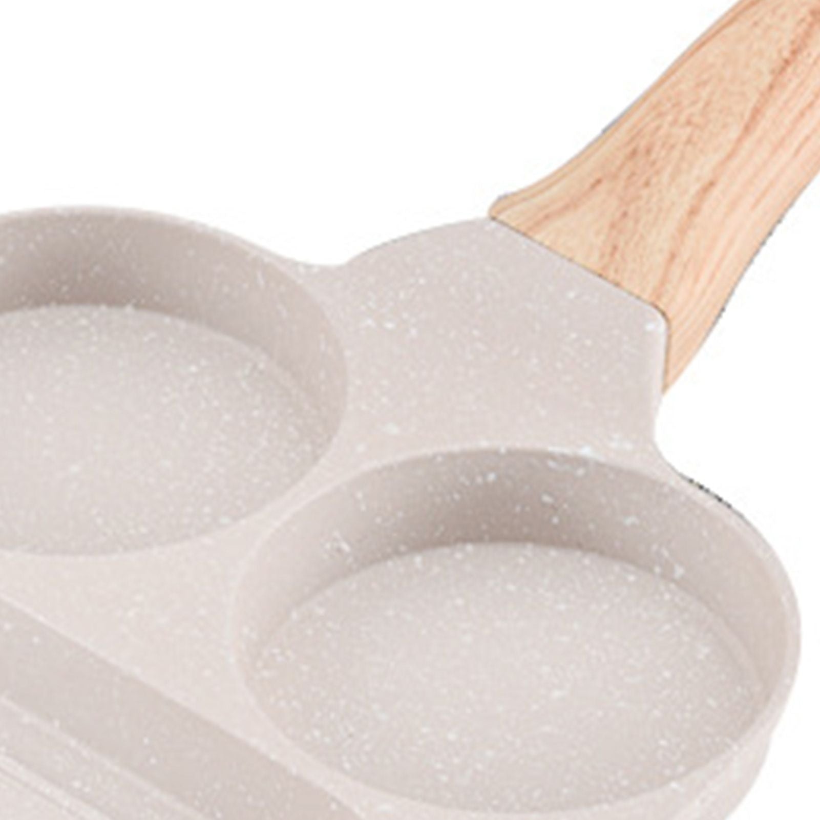 3 in 1 Breakfast Pan Nonstick Aluminum Alloy Labor Saving Pancake Frying Pan for Egg Bacon Universal Type V1294-YM0512-3118220265212