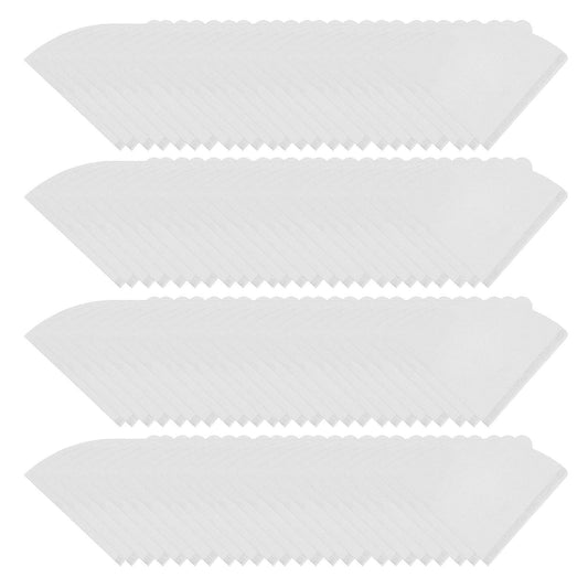 100 Pieces Filter Cone Coffee Filters 2 to 4 Cup Natural Disposable Coffee Filter Paper for Home Cafe V1294-YM0512-3118220266111