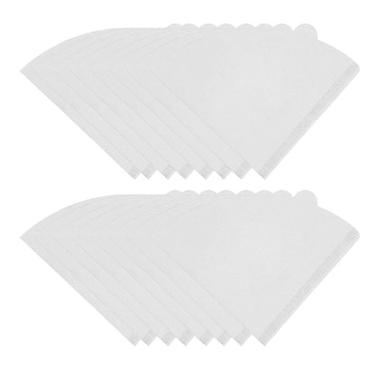 100 Pieces Filter Cone Coffee Filters 2 to 4 Cup Natural Disposable Coffee Filter Paper for Home Cafe V1294-YM0512-3118220266111