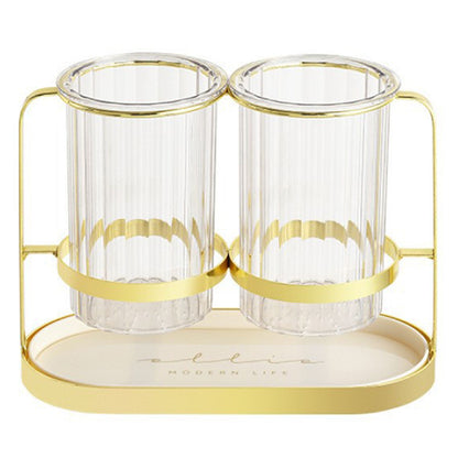 Chopsticks Drying Holder Iron PET Transparent Chopsticks Drying Caddy for Spoons Kitchen Platinum V1294-YM0512-3118220266211