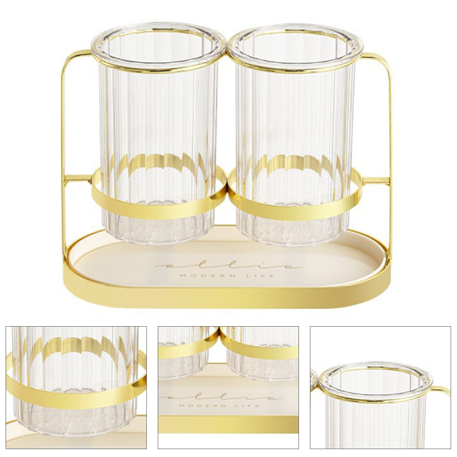 Chopsticks Drying Holder Iron PET Transparent Chopsticks Drying Caddy for Spoons Kitchen Platinum V1294-YM0512-3118220266211