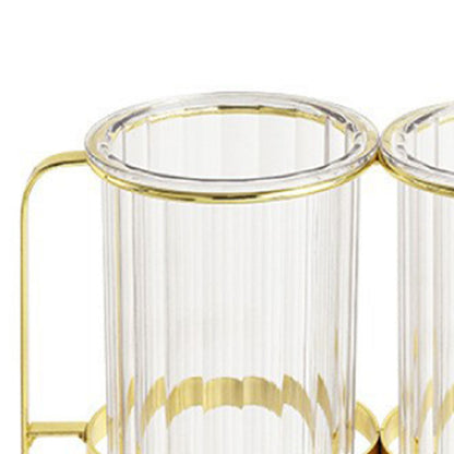 Chopsticks Drying Holder Iron PET Transparent Chopsticks Drying Caddy for Spoons Kitchen Platinum V1294-YM0512-3118220266211