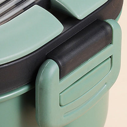 1200ml Bento Lunch Box Double Layer Insulation Lunch Box Container with Fork Spoon for Students Office V1294-YM0512-3118220267411