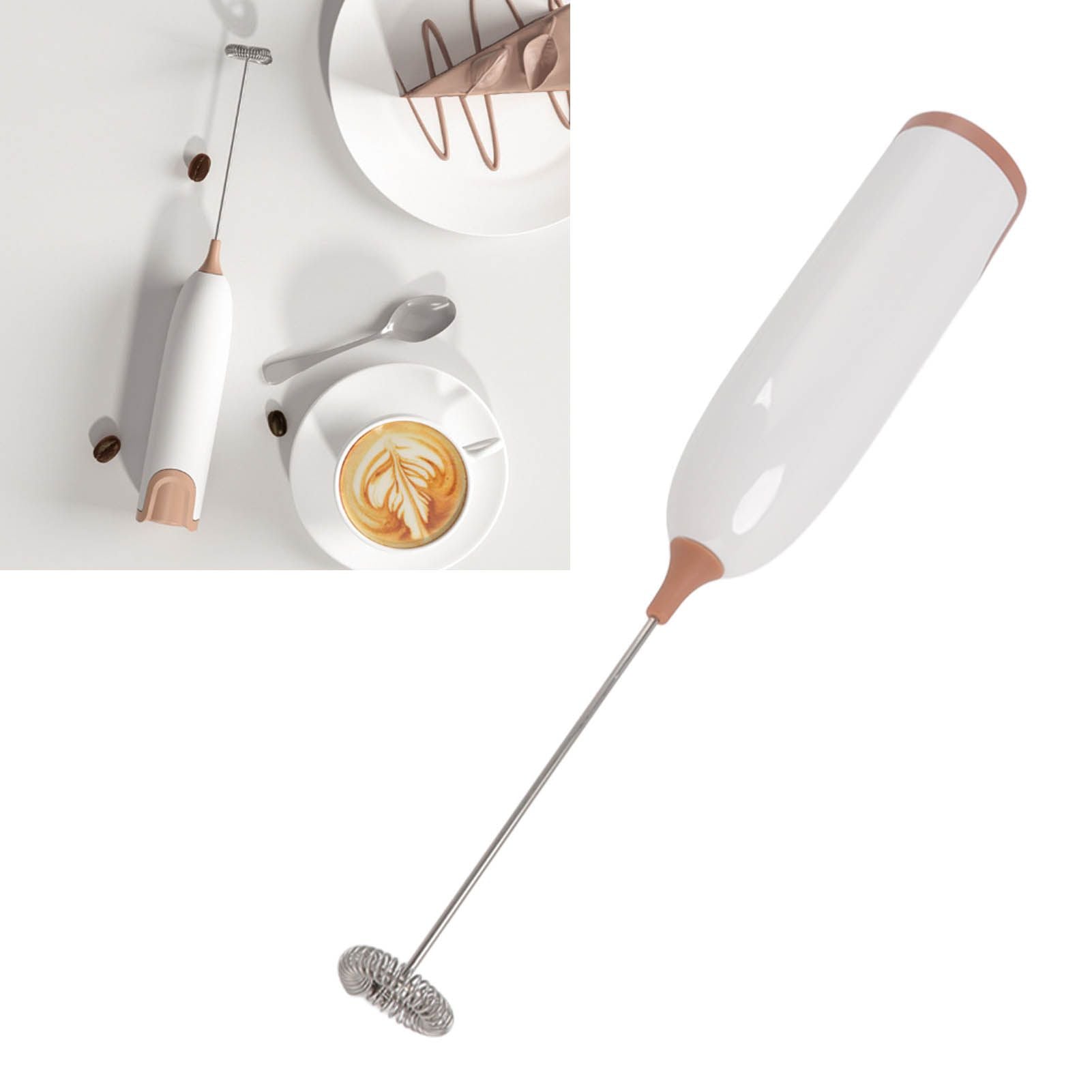 Household Electric Milk Frother Automatic Handheld Milk Foam Maker Coffee Stirring Bar Kitchen Drink Foamer V1294-YM0512-3118220268811