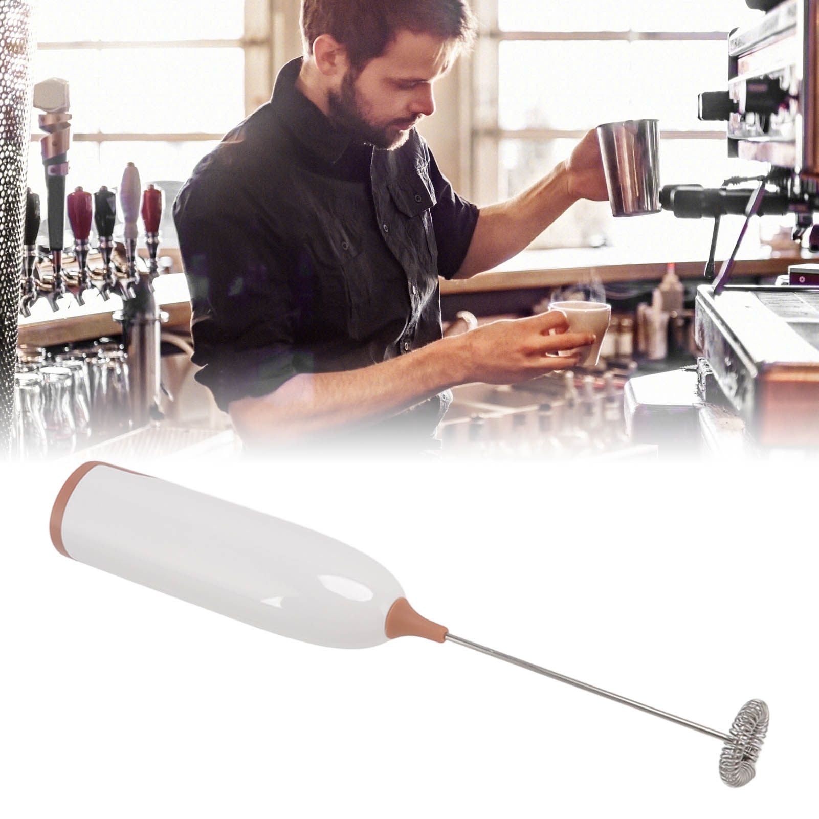 Household Electric Milk Frother Automatic Handheld Milk Foam Maker Coffee Stirring Bar Kitchen Drink Foamer V1294-YM0512-3118220268811