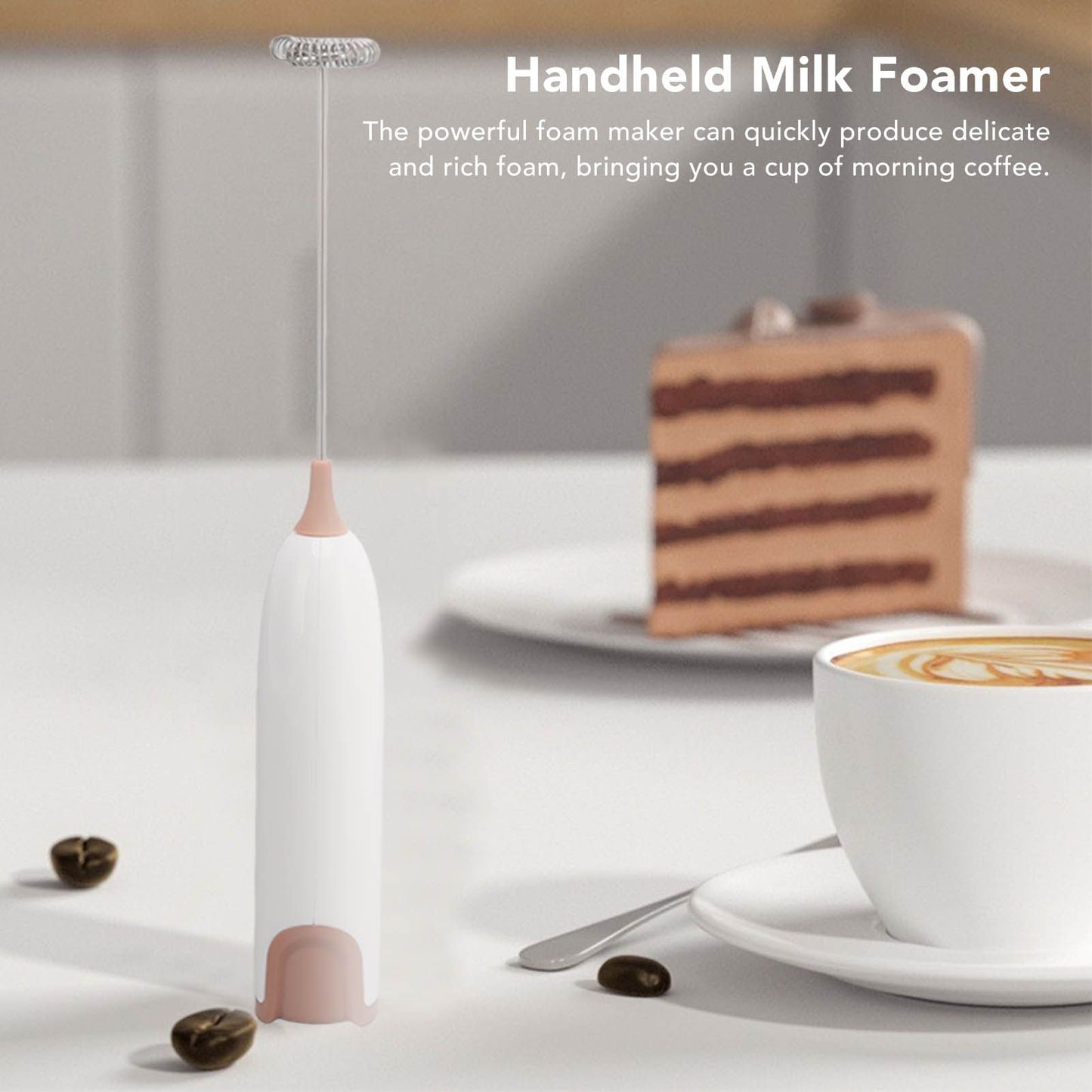 Household Electric Milk Frother Automatic Handheld Milk Foam Maker Coffee Stirring Bar Kitchen Drink Foamer V1294-YM0512-3118220268811