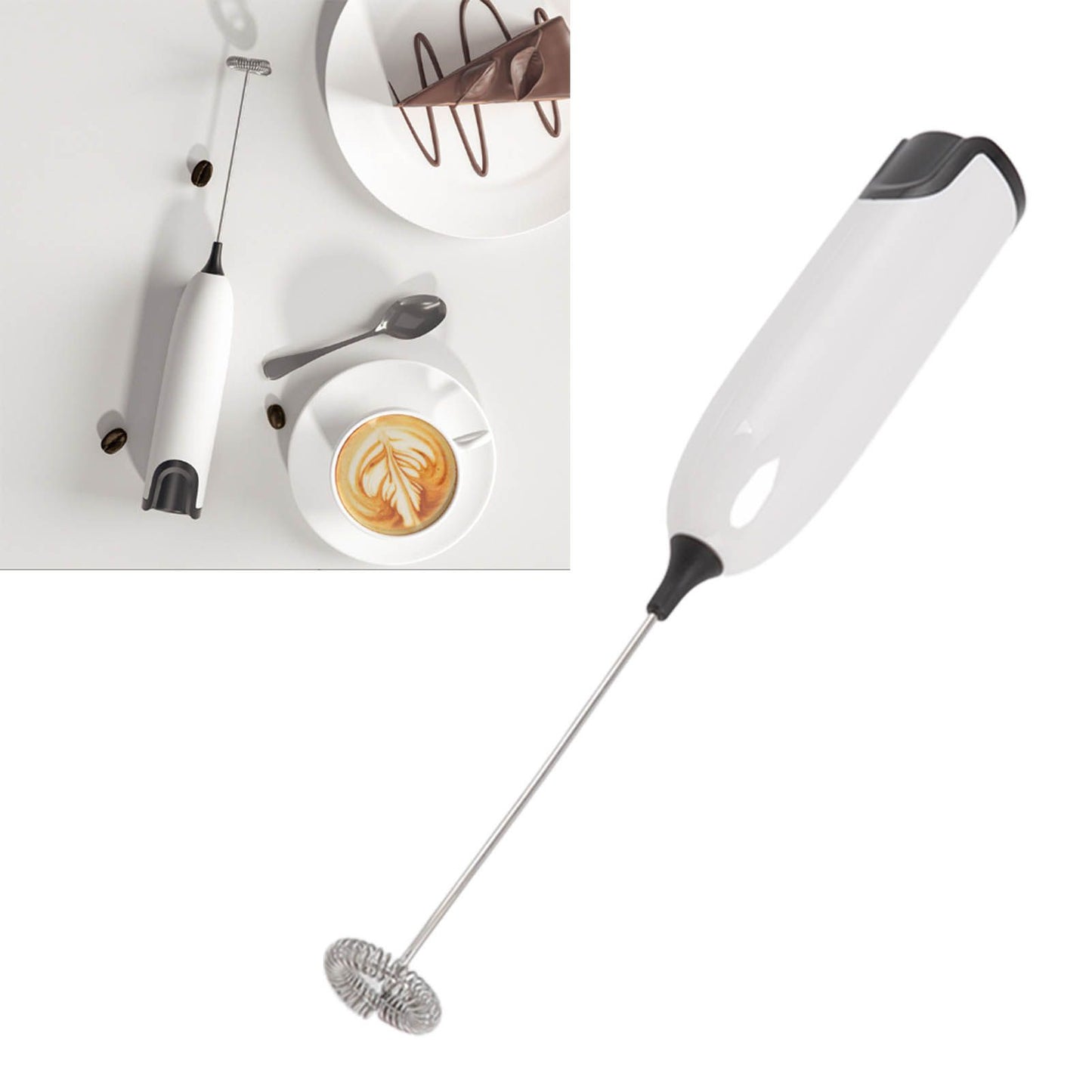 Household Electric Milk Frother Automatic Handheld Milk Foam Maker Coffee Stirring Bar Kitchen Drink Foamer V1294-YM0512-3118220268812