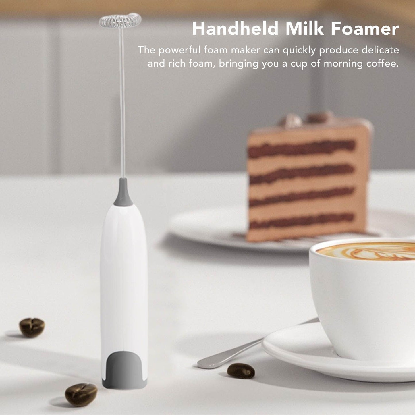 Household Electric Milk Frother Automatic Handheld Milk Foam Maker Coffee Stirring Bar Kitchen Drink Foamer V1294-YM0512-3118220268812