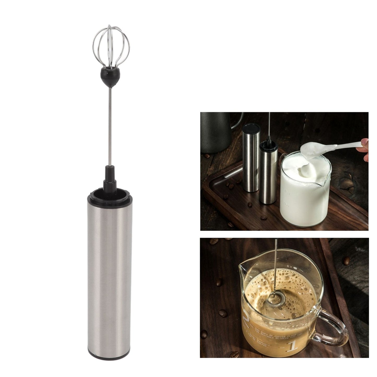Electric Mini Blender Handheld Auto Stainless Steel Detachable Milk Foamer for Home Kitchen V1294-YM0512-3118220269111