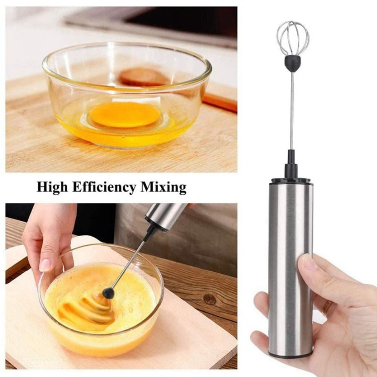 Electric Mini Blender Handheld Auto Stainless Steel Detachable Milk Foamer for Home Kitchen V1294-YM0512-3118220269111