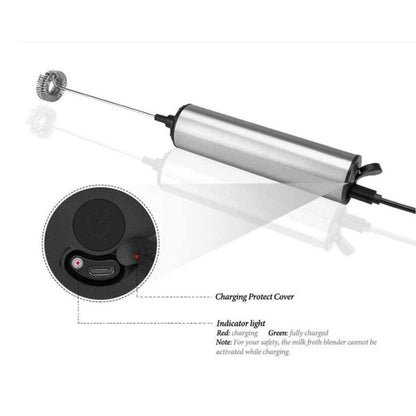 Electric Mini Blender Handheld Auto Stainless Steel Detachable Milk Foamer for Home Kitchen V1294-YM0512-3118220269111