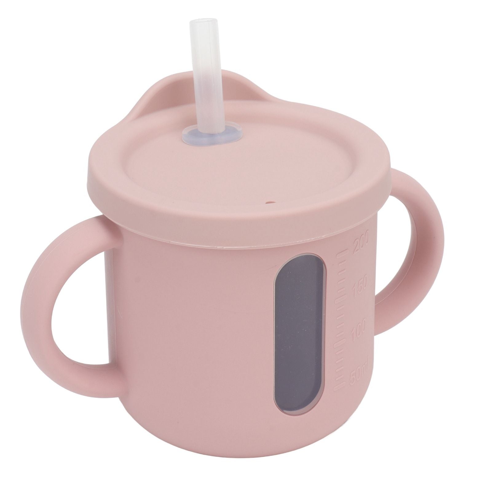 Silicone Sippy Cups Double Handles Lightweight Toddler Training Cup with Tight Leakproof Cover for Home V1294-YM0512-3118220269311