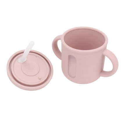 Silicone Sippy Cups Double Handles Lightweight Toddler Training Cup with Tight Leakproof Cover for Home V1294-YM0512-3118220269311