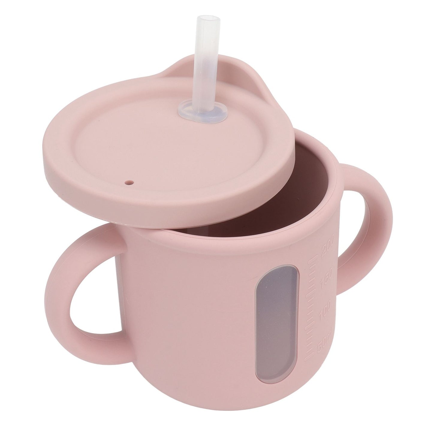 Silicone Sippy Cups Double Handles Lightweight Toddler Training Cup with Tight Leakproof Cover for Home V1294-YM0512-3118220269311