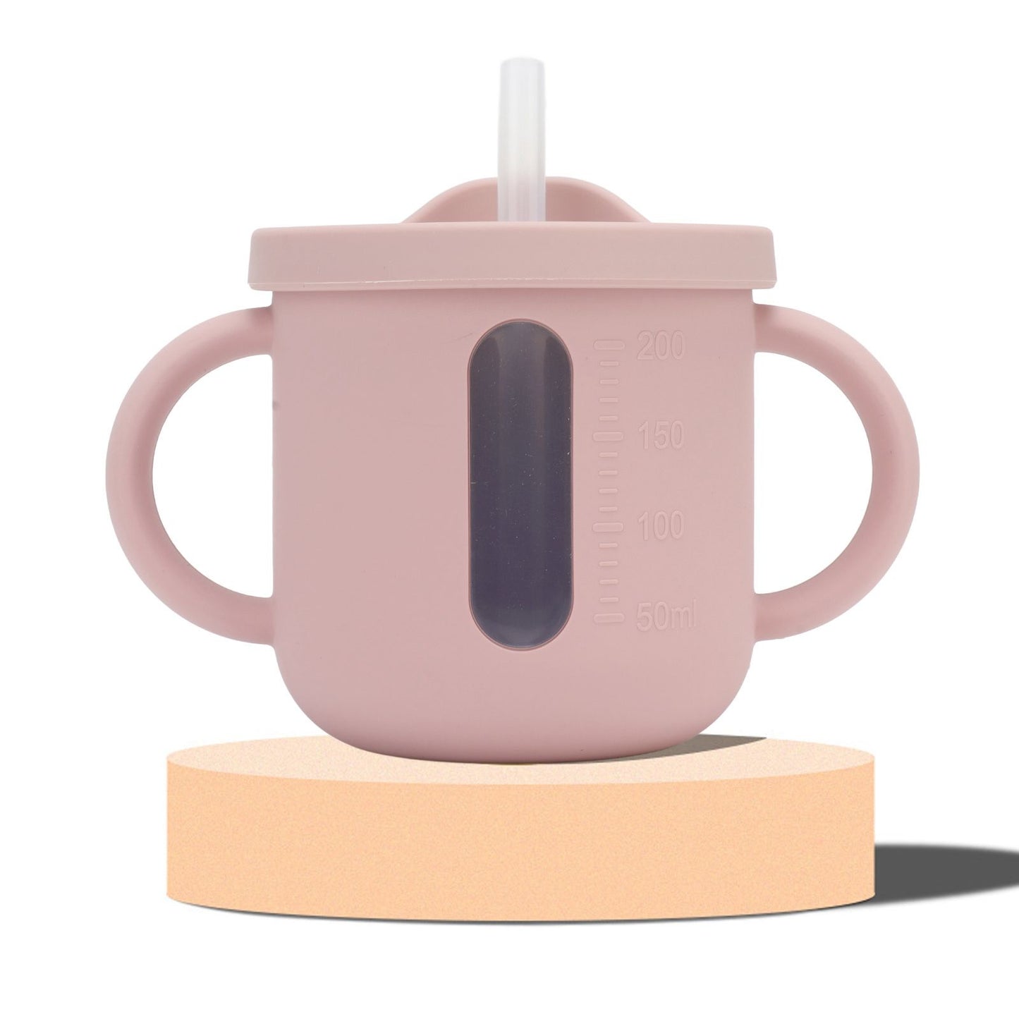 Silicone Sippy Cups Double Handles Lightweight Toddler Training Cup with Tight Leakproof Cover for Home V1294-YM0512-3118220269311