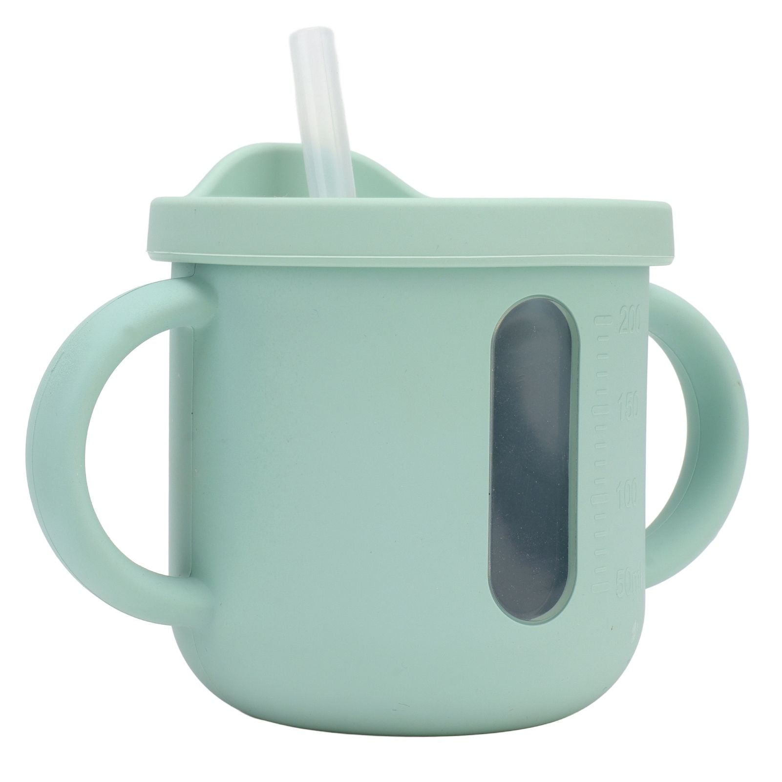 Silicone Sippy Cups Double Handles Lightweight Toddler Training Cup with Tight Leakproof Cover for Home V1294-YM0512-3118220269312