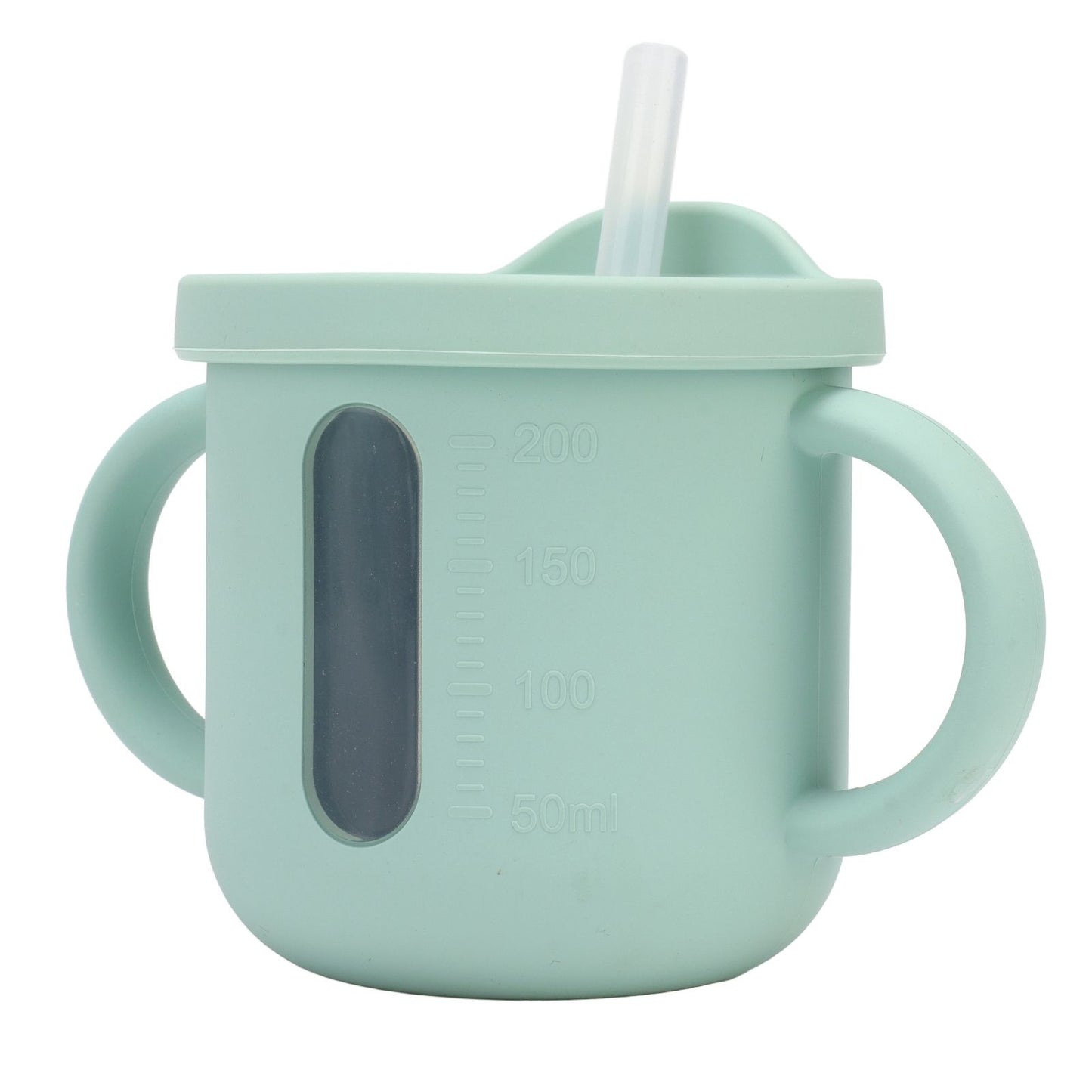 Silicone Sippy Cups Double Handles Lightweight Toddler Training Cup with Tight Leakproof Cover for Home V1294-YM0512-3118220269312