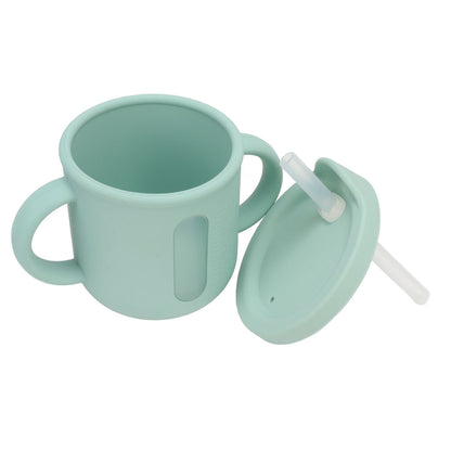 Silicone Sippy Cups Double Handles Lightweight Toddler Training Cup with Tight Leakproof Cover for Home V1294-YM0512-3118220269312