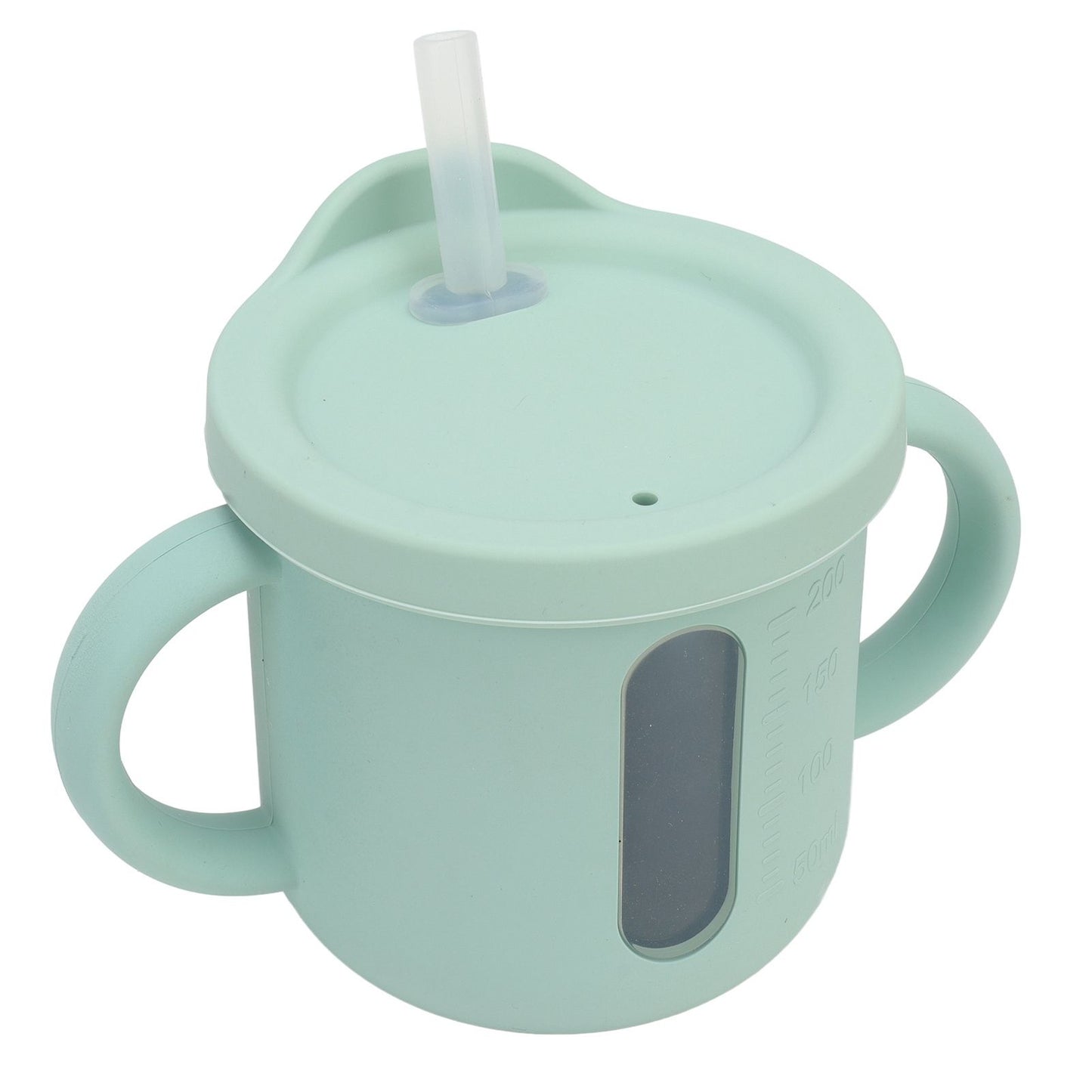Silicone Sippy Cups Double Handles Lightweight Toddler Training Cup with Tight Leakproof Cover for Home V1294-YM0512-3118220269312