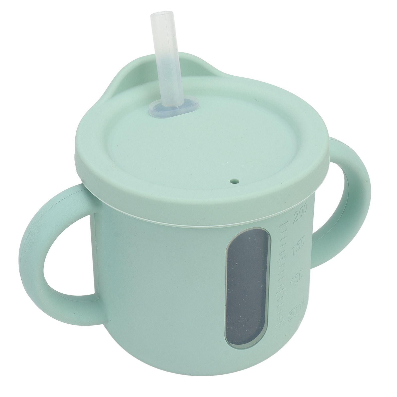 Silicone Sippy Cups Double Handles Lightweight Toddler Training Cup with Tight Leakproof Cover for Home V1294-YM0512-3118220269312