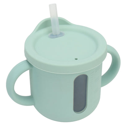 Silicone Sippy Cups Double Handles Lightweight Toddler Training Cup with Tight Leakproof Cover for Home V1294-YM0512-3118220269312