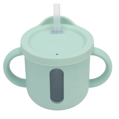 Silicone Sippy Cups Double Handles Lightweight Toddler Training Cup with Tight Leakproof Cover for Home V1294-YM0512-3118220269312