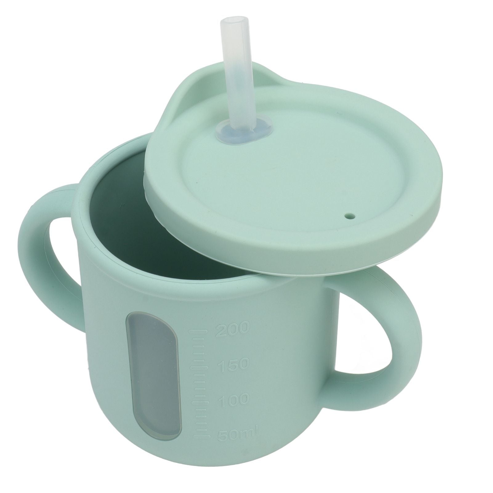 Silicone Sippy Cups Double Handles Lightweight Toddler Training Cup with Tight Leakproof Cover for Home V1294-YM0512-3118220269312