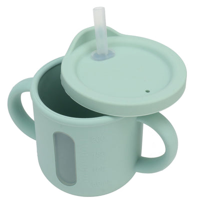 Silicone Sippy Cups Double Handles Lightweight Toddler Training Cup with Tight Leakproof Cover for Home V1294-YM0512-3118220269312