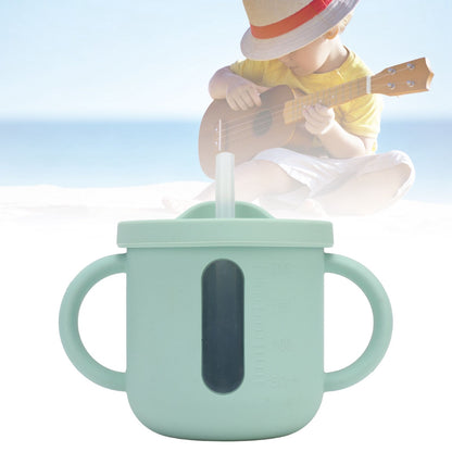 Silicone Sippy Cups Double Handles Lightweight Toddler Training Cup with Tight Leakproof Cover for Home V1294-YM0512-3118220269312