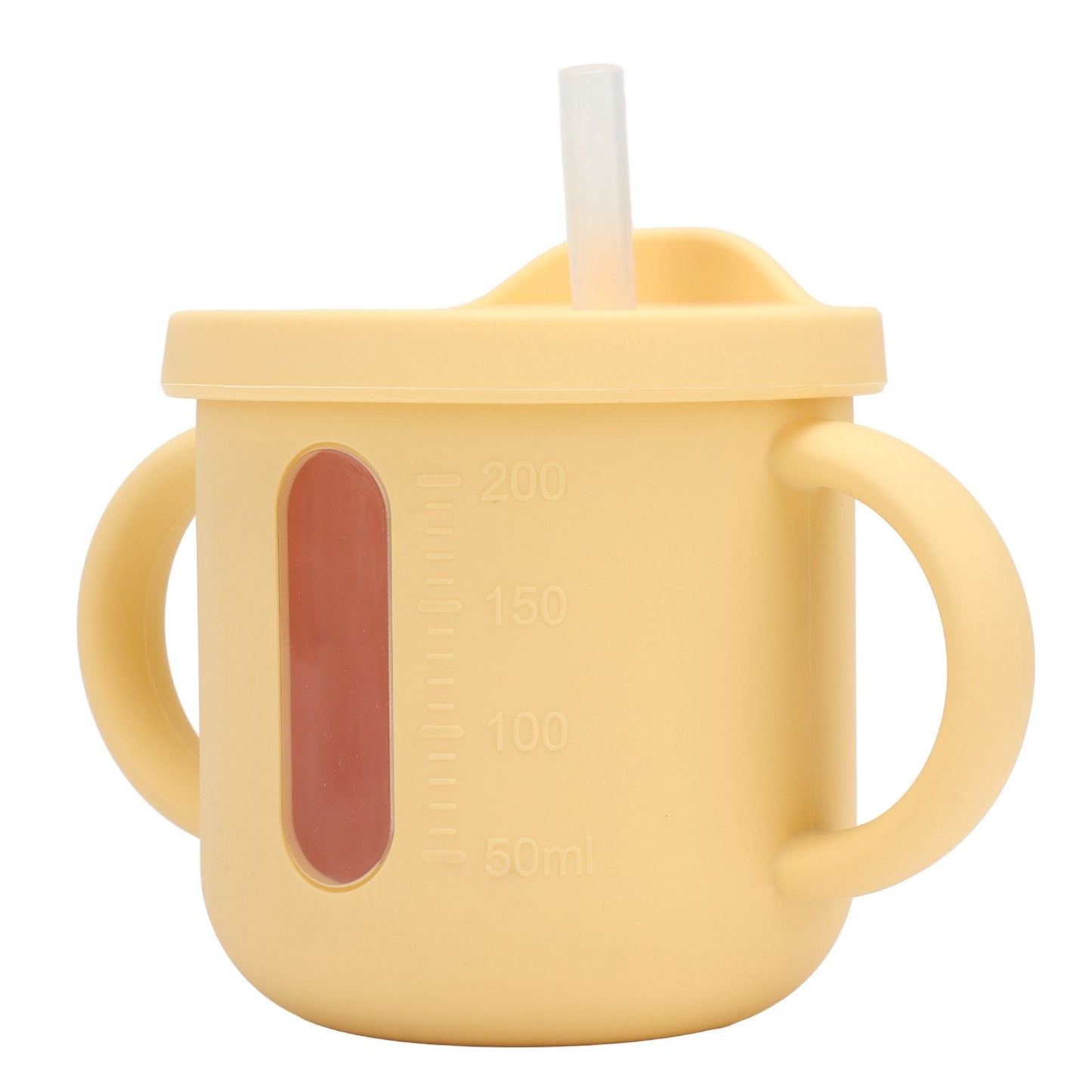 Silicone Sippy Cups Double Handles Lightweight Toddler Training Cup with Tight Leakproof Cover for Home V1294-YM0512-3118220269313