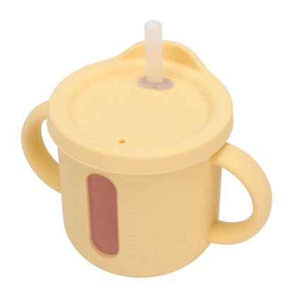 Silicone Sippy Cups Double Handles Lightweight Toddler Training Cup with Tight Leakproof Cover for Home V1294-YM0512-3118220269313