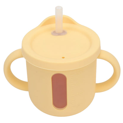 Silicone Sippy Cups Double Handles Lightweight Toddler Training Cup with Tight Leakproof Cover for Home V1294-YM0512-3118220269313