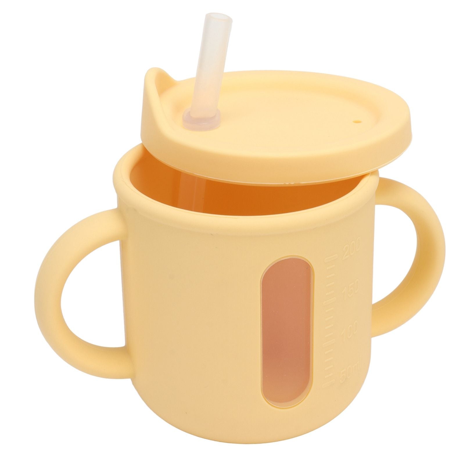 Silicone Sippy Cups Double Handles Lightweight Toddler Training Cup with Tight Leakproof Cover for Home V1294-YM0512-3118220269313
